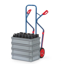 Fetra Stapelkarre 250 x 320 mm 300 kg Tragkraft, Gleitkufen, Vollgummibereifung