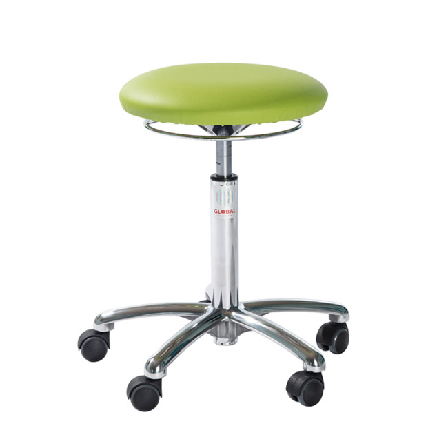 Rollhocker Arbeitshocker, 49-69 cm Sitzhöhe, 40 mm Polsterung, grün