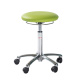 Rollhocker Arbeitshocker, 49-69 cm Sitzhöhe, 40 mm Polsterung, grün