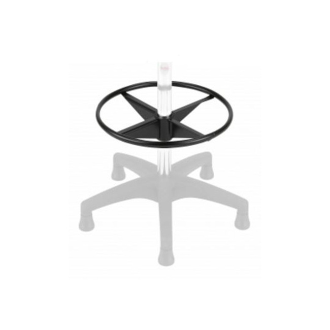 Lackierter Fußring, Durchmesser: 400 mm, schwarz