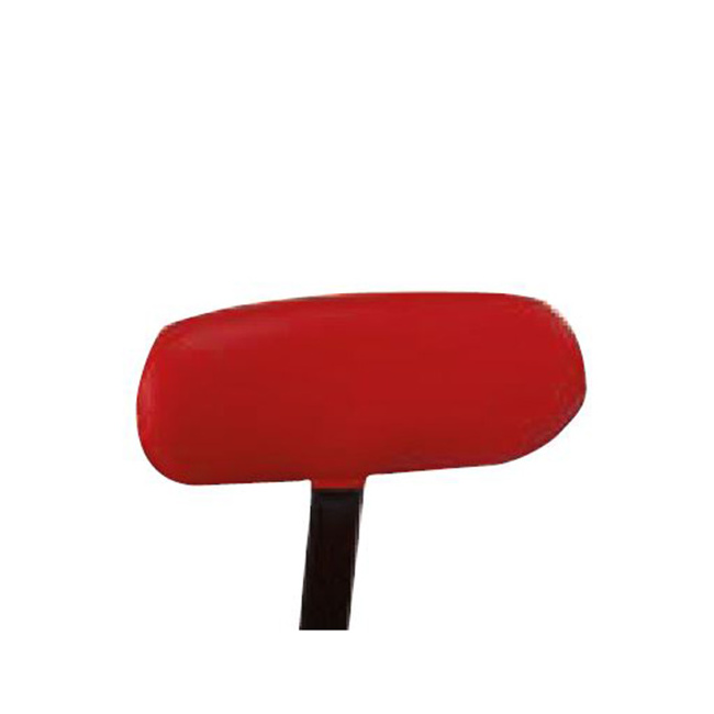 Ovale Rückenlehne, gepolstert, rot