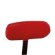 Ovale Rückenlehne, gepolstert, rot