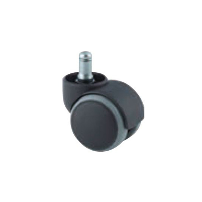 Rollen für Rollhocker und Bürostühle, Ø 50 mm, 5er Set, belastungsgebr., schwarz