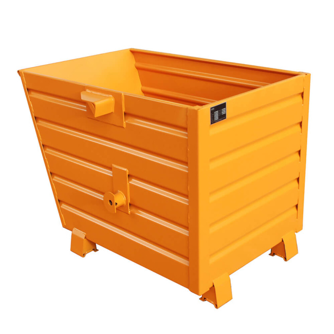 Stapelkipper Kippbehälter BSK aus Stahlblech, für Stapler - Inhalt 0,3 bis 2,0 m³