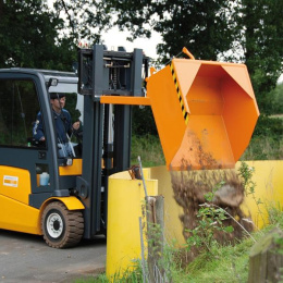 Staplerschaufel Typ BSE ohne Wannenöffnung für Gabelzinken, lackiert - Inhalt 0,5 bis 2,5 m³
