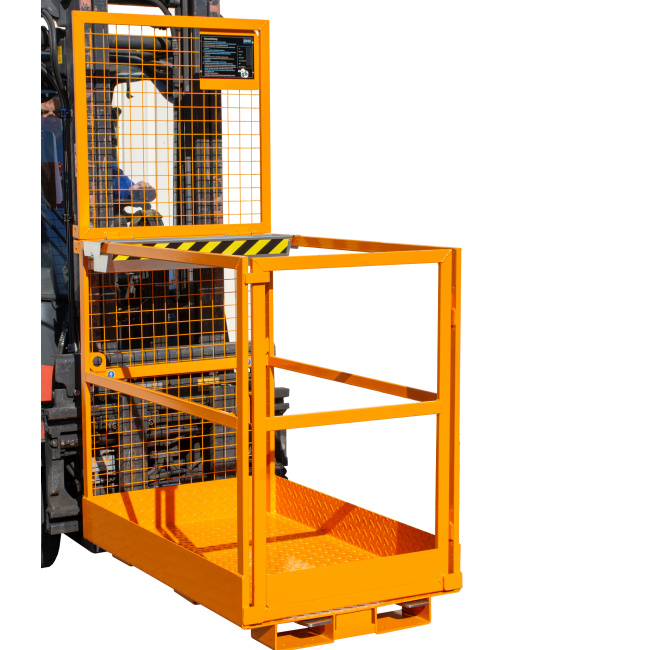 Arbeitsbühne für Stapler Zulassung gem. UVV in Deutschland - Längsaufnahme