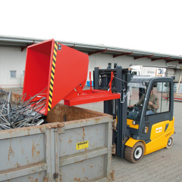 Kippbehälter AK mit Abrollsystem, für Gabelstapler - Inhalt: 0,5 bis 1,5 m³