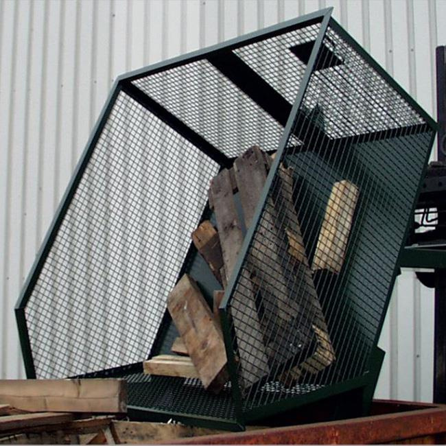 Kippbarer Gitterbehälter 1 m³ mit niedriger Bauhöhe