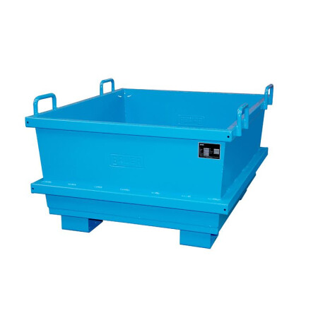 Universal-Container UC für Kran und Stapler - Inhalt 0,50 m³ Blau (RAL 5012)