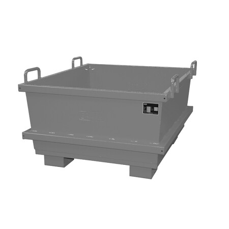 Universal-Container UC für Kran und Stapler - Inhalt 0,50 m³ Grau (RAL 7005)