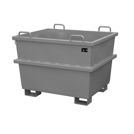Universal-Container UC für Kran und Stapler - Inhalt 0,75 m³ Grau (RAL 7005)