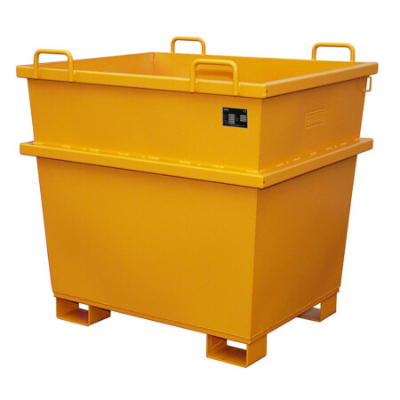 Universal-Container UC für Kran und Stapler - Inhalt 1,00 m³ Orange (RAL 2000)