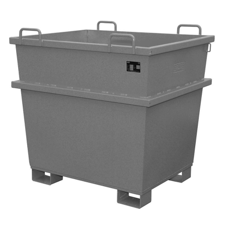 Universal-Container UC für Kran und Stapler - Inhalt 1,00 m³ Grau (RAL 7005)
