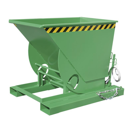 Kippbehälter AK mit Abrollsystem - Inhalt 0,50 m³ Grün (RAL 6011)