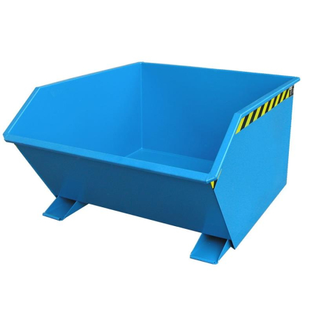 Kippbehälter GU 750 für Stapler mit Seilzug - Inhalt: 0,75 m³ Blau (RAL 5012)