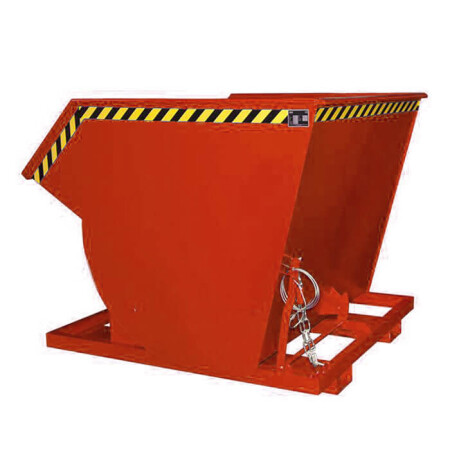 Kippbehälter BKM mit Abrollmechanismus - Inhalt 1,00 m³ Rot (RAL 3000)