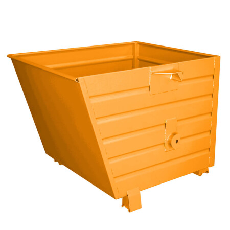 Stapelkipper Kippbehälter BSK aus Stahlblech für Stapler - 2,00 m³ Orange (RAL 2000)
