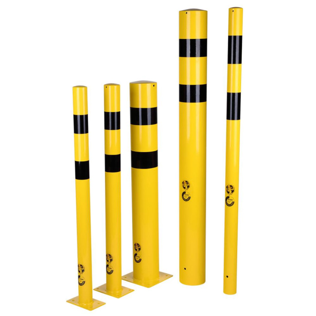 Rammschutz Poller Stahl zum Einbetonieren oder Aufdübeln