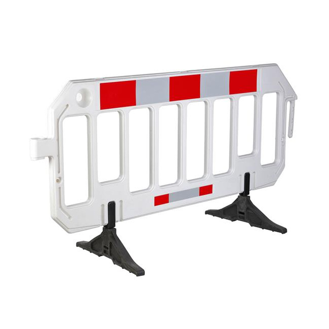 Absperrgitter aus HDPE mit Reflektorfolie, 2.000 x 1.000 mm, weiß