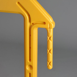 Absperrgitter aus HDPE mit Reflektorfolie, 2.000 x 1.000 mm, gelb