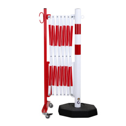 Scherengitter mit Rollen und bewegl. Pfosten, Länge...