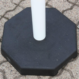 Kettenpfosten-Set mit 6 Stahl-Pfosten, rot/weiß,...