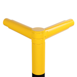 Sicherheitsgeländer aus Stahl 1.000 x 250 mm, Ø 60 mm - Eckpfosten