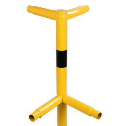 Sicherheitsgeländer aus Stahl 1.000 x 250 mm, Ø 60 mm - Eckpfosten