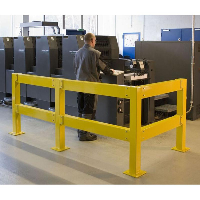 Mittelpfosten für Sicherheitsgeländer 500 bis 1.000 mm Höhe