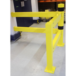 Eckpfosten XL für Sicherheitsgeländer Ø 159 mm mit 1.200 mm Höhe