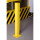 Einzelpfosten für Sicherheitsgeländer 1.000 mm Höhe, verzinkt, gelb