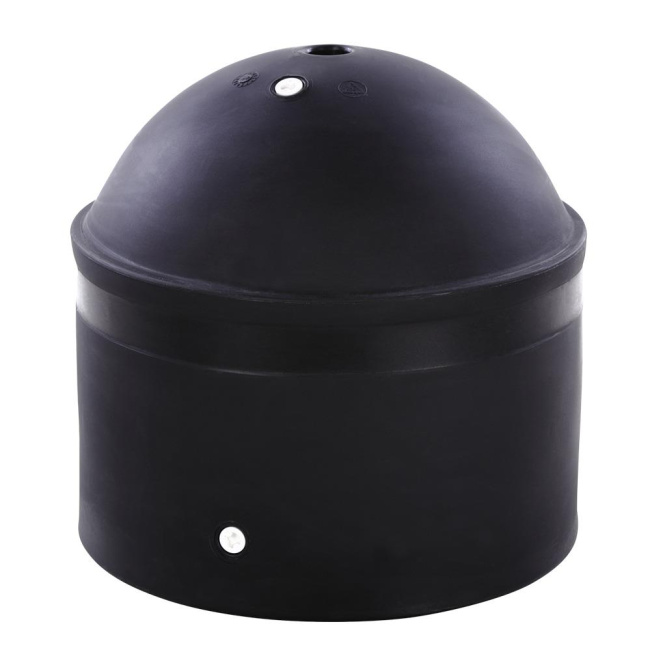 Parkplatzpilz aus PE, Höhe 530 mmm, Breite 540 mm, gelb, schwarz oder grau