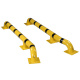 LKW-Einfahrhilfen 3 m, 2 Stück, zum Aufdübeln, gelb/schwarz