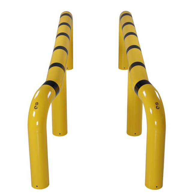 LKW-Einfahrhilfen 3 m, 2 Stück, zum Einbetonieren, gelb/schwarz