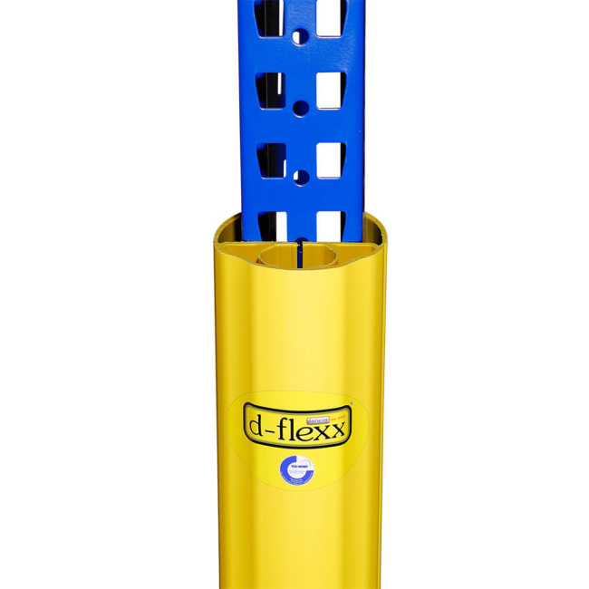 Regalanfahrschutz Rammschutz d-flexx Rackguard Alfa - Höhe 400 mm, Holmbreite 100 - 125 mm