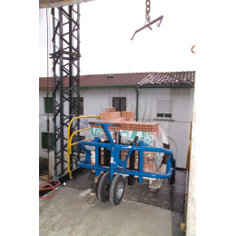 Geländehubwagen 1.500 kg - Gabellänge 890 mm - max. Palettenbreite 1.000 mm