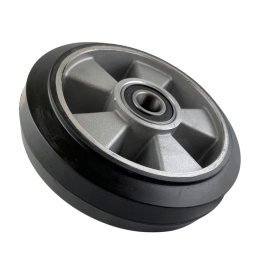 Hubwagen Rad Gummi 200 x 50/60 mm, Achse 20 mm inkl. Kugellager - Ersatzrad