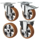 Schwerlastrollen Polyurethan Lenkrollen Bockrollen verschiedene Größen