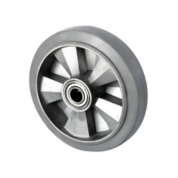 Schwerlastrolle Elastik Gummi Loses Rad 125 mm auf...