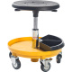 Rollhocker Montagehocker, 37-50 cm Sitzhöhe, Ablage, gelb