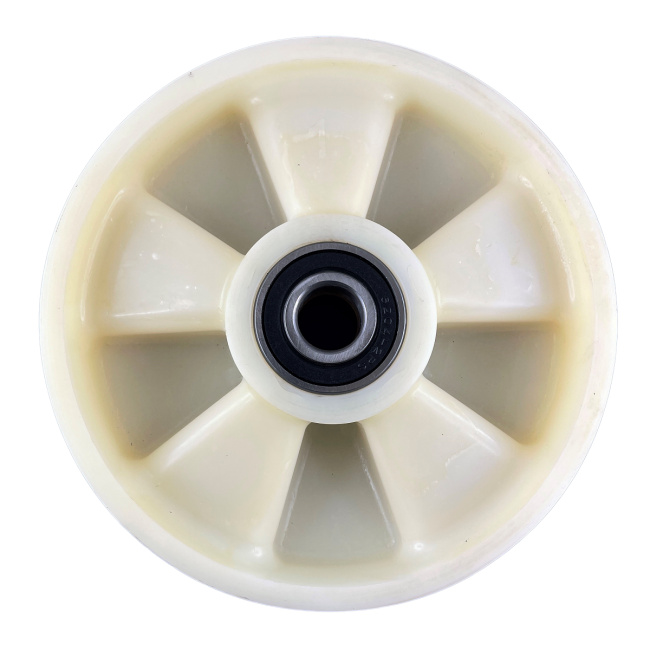 Hubwagen Rad Polyamid Nylon 200 x 50/50 mm, Achse 20 mm inkl. Kugellager - Ersatzrad