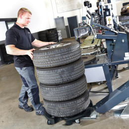 OSWALD Reifenroller 630, 700 und 800 mm - Wheel & Tyre Trolley für Reifentransport