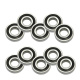 10 Stück Rillenkugellager 6001 12 x 28 x 8 mm 2RS Kunststoffdichtung