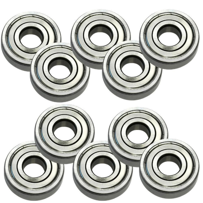 10 Stück Rillenkugellager 6203 17 x 40 x 12 mm ZZ Metalldichtung