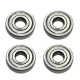 4 Stück Rillenkugellager 6205 25 x 52 x 15 mm ZZ Metalldichtung