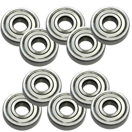 10 Stück Rillenkugellager 6205 25 x 52 x 15 mm ZZ...
