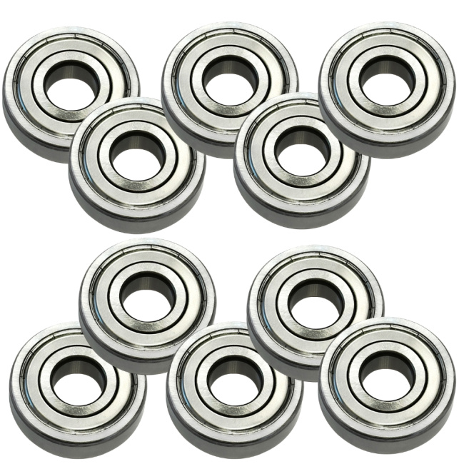 10 Stück Rillenkugellager 6204 ZZ 20 x 47 x 14 mm Metalldichtung Kugellager