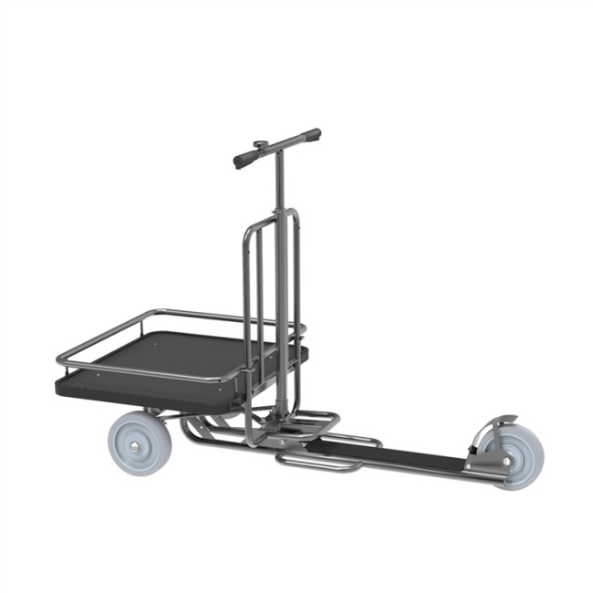 Betriebsroller mit Ladefläche 697 x 597 mm  - Scooter mit 200 kg Tragkraft