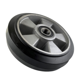 Hubwagen Rad Gummi 200 x 50/55 mm, Achse 25 mm inkl....