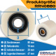 Hubwagen Rolle Polyamid Nylon 80 x 70 mm, Achse 25 mm inkl. Kugellager - Ersatzrolle